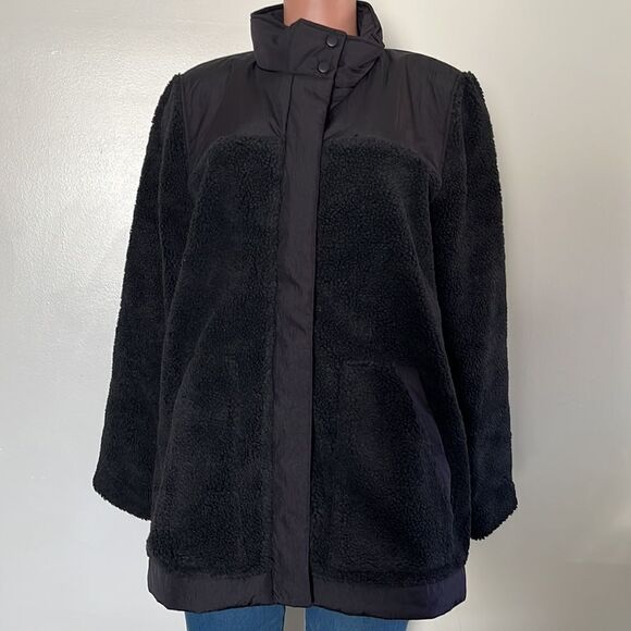 zuda Woven Trims Sherpa Jacket - Picture 3 of 6